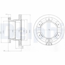 Bremsscheiben Hinten Ø306Mm Belüftet für Iveco Daily IV Pritsche V VI ab 06->