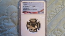 2003 s état plaqué quart d'épreuve Maine NGC certifié ULTRA CAMÉE