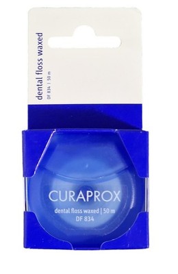 2x  Curaprox Dental Zahnseide DF 834 gewachst 2x 50m  Zahnzwischenraum Reinigung