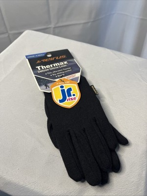 Seirus Thermax Deluxe Glove Liner Best Fit Size Junior/Extra Small Black
