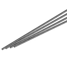 MECCANIXITY Carbon Fiber Rod, 4mm x 300mm for RC Plane DIY Tool Wing black