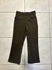 1960s 1970s Textured Woven Fabric Pants Slim Fit Flare Leg Size 30 Farah Brand