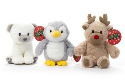 WEICHER PLÜSCH EISBÄR KUSCHELTIER NIEDLICHES TIER KINDER KALTER WINTERTAG GESCHENK SPIELZEUG