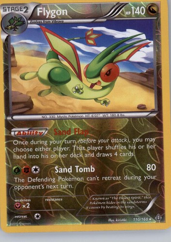 FLYGON 110/160 PRIMAL CLASH POKEMON REVERSE HOLO NM/M