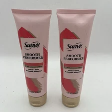 (2) Suave Smooth Performer Anti-Frizz Styling Smoothing Cream Control Shine 4oz