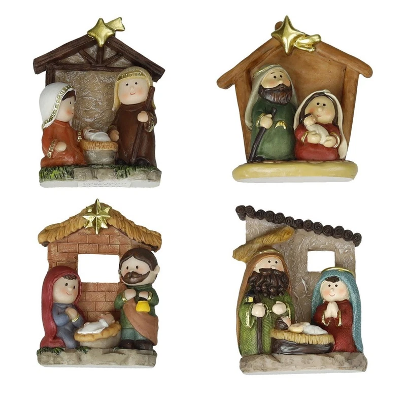 Mini Natività Presepi Natalizi 12 cm BRANDANI Idea Regalo Natale Sacra Famiglia