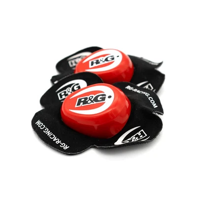 R&G Aero Knee Sliders (Pair) for Race & Track Days Red, Orange, Yellow & White