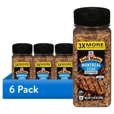 (6 pack) McCormick Grill Mates Gluten Free Montreal Steak Seasoning