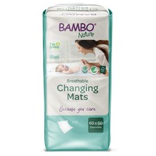 Bambo Nature Changing Table Pad 23-3/5 X 23-3/5 Inch 80 ct