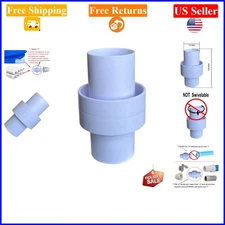 1.5" Pool Cleaner Hose Connector Adapter for Hayward, Male/Male, White