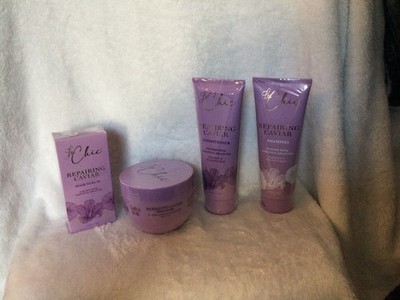 Le Chic Bundle Repairing Caviar Shampoo, Conditioner , Hair Mask & Serum Bundle