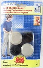 NIP Shepherd Hardware Slide Glide 1" Chair Furniture Sliders, 4 Pcs., #9219