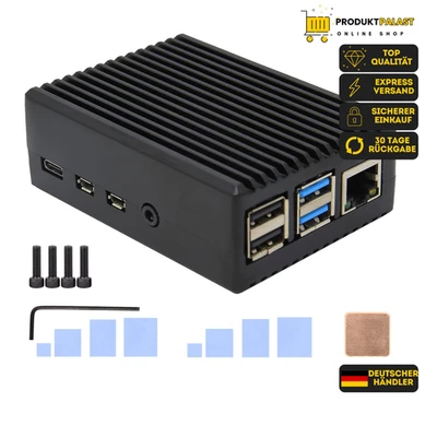 Geekworm Raspberry Pi 4 Model B Aluminum Case Durable Passive Heat Dissipation
