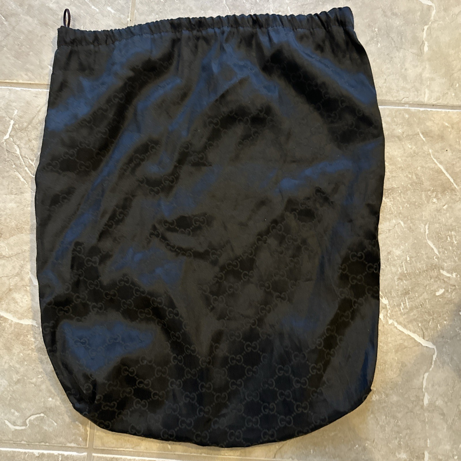 Authentic Gucci Monogram Drawstring Dust Bag Brow… - image 1