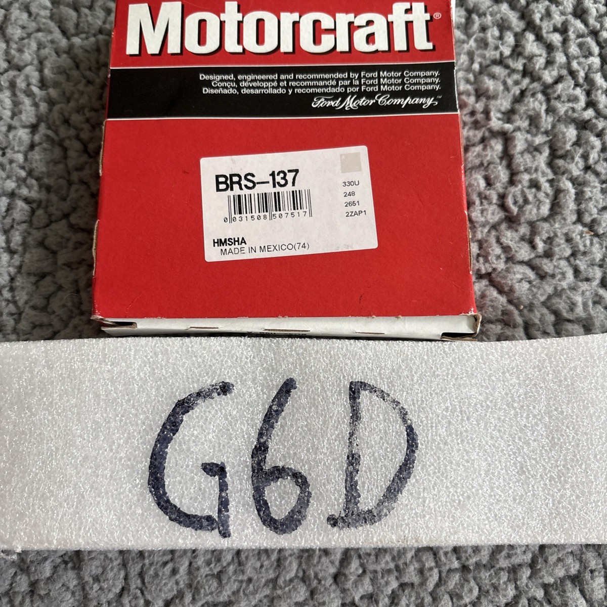 Genuine OEM Ford Motorcraft BRS-137 Retainer - Grease | eBay