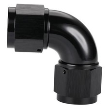 Female to Female Flare 90 Degree Swivel Full flow 10AN Black - 90 Degree