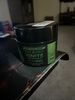 TNT PRO IGNITE ADVANCED WORKOUT CREAM WITH HEMP OIL HOT FIRMING & SWEAT 6.5 Oz