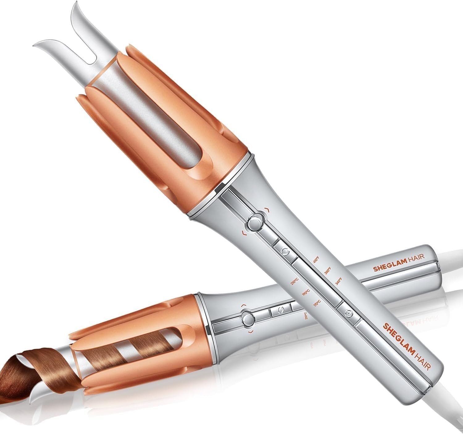 SHEGLAM Automatic Curling Iron with Ceramic Coating, 3 Temp, 1.25""/32mm (P186)
