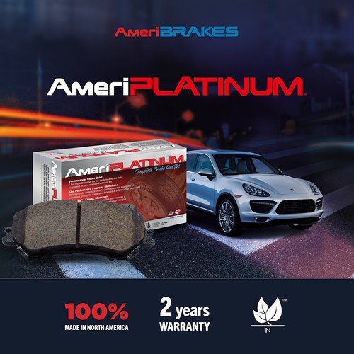AmeriBRAKES KNF-100371 4-Wheel Set Brake Pad Sets Front & Rear for Chevy GMC - Picture 8 of 8