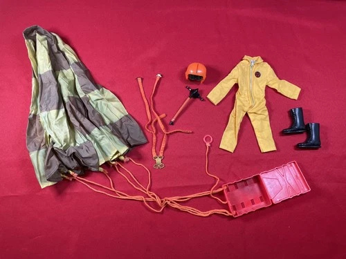 Vintage 1975 GI Joe Adventure Team SKYDIVE TO DANGER SET  VG+ Read !!
