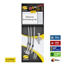 SPIEGLER Stahlflex-Bremsleitung für YAMAHA FZ 6 Fazer S2 (RJ141 / RJ146) | 20...