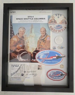 NASA STS-4 Space Shuttle Columbia Signed Autographed Photo Collage