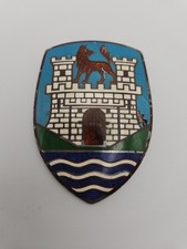 Original Volkswagen Beetle Type 1 Oval Window Car Badge Hood Emblem 4 Block Vw