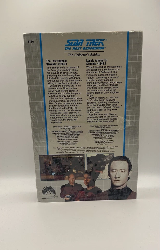 STAR TREK THE NEXT GENERATION 2 IN 1 COLLECTOR'S EDITION VHS SEALED - Image 3 of 4