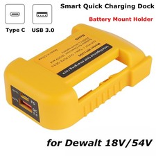 for Dewalt 18V Battery Adapter With Smart Type C USB Power Source Fast Charger