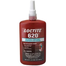 Loctite 135515 Retaining Compound, 620 Series, Green, Liquid, High-Temperature