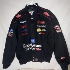 Vintage 90’s NASCAR DALE EARNHARDT #3 Jacket GM Goodwrench JH Design Size L VTG*