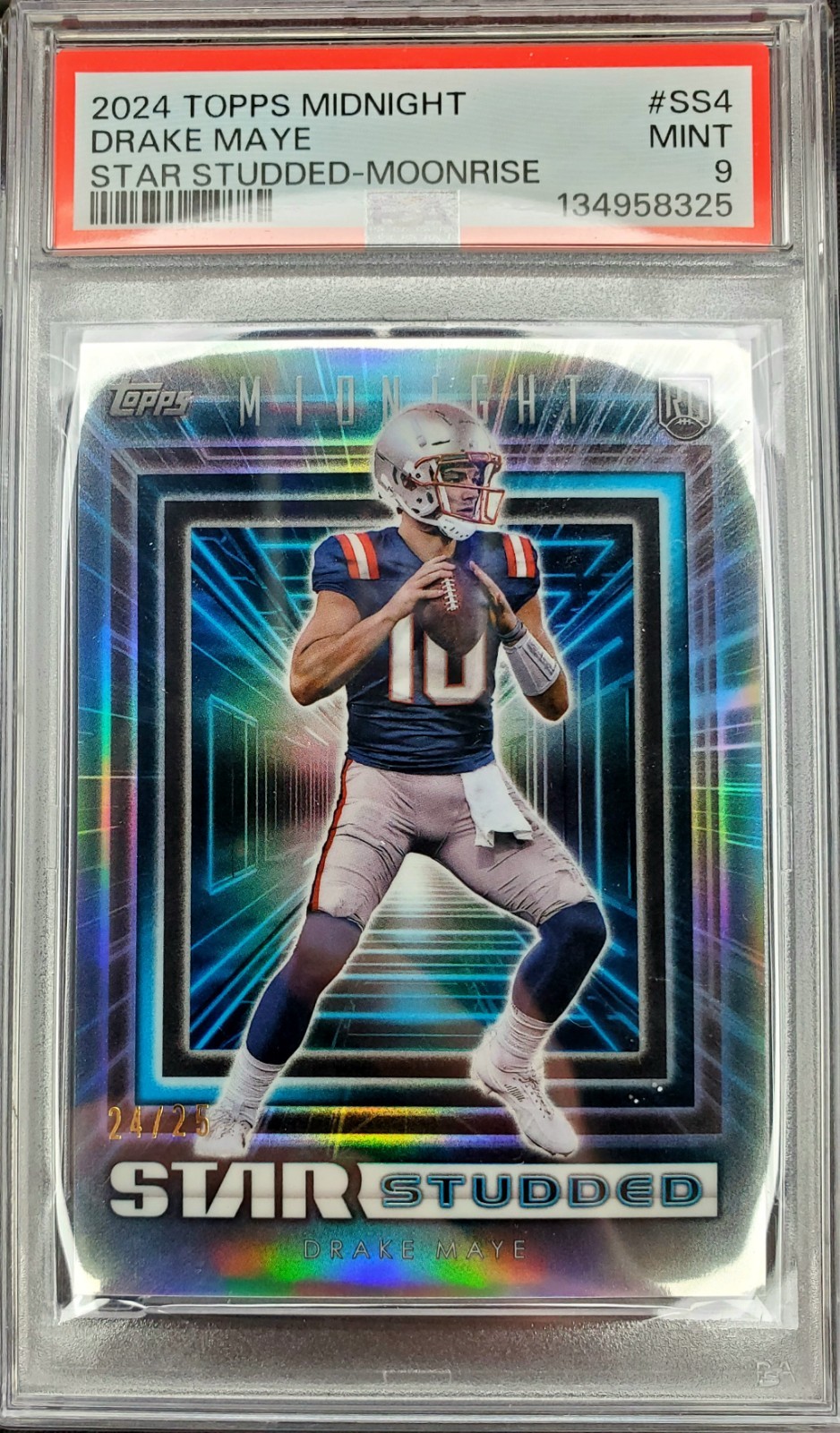 Drake Maye Topps Midnight Star Studded #SS4 Moonrise