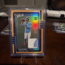 2025 Optic Cam Ward Donruss Threads Neon Orange Patch /49