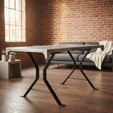 Bespoke Industrial Steel Gothic Table - Handmade - Reclaimed Factory Metal