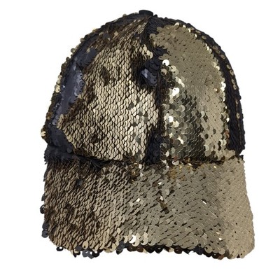 Steve Madden Snapback Cap Multicolor One Size Adjustable Sequin Polyester