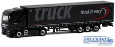 Herpa Möhlmann Truck Easy MAN TGX XXL Euro 6 Gardinenplanenauflieger 4898