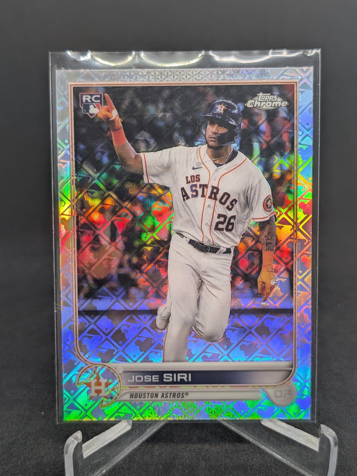 2022 Topps Chrome Logofractor Edition - #9 Jose Siri (RC) - NY Mets