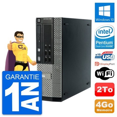 PC Dell OptiPlex 990 SFF Intel G840 RAM 4GB Festplatte 2TB Windows 10 Wifi