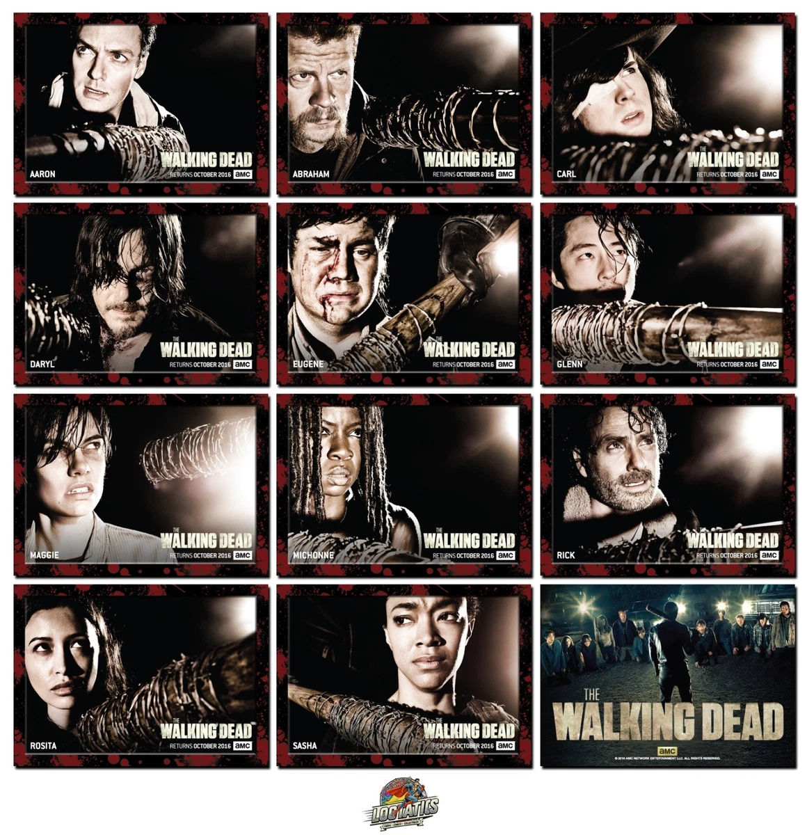Carte à collectionner artiste Daryl Dixon édition limitée signée « The