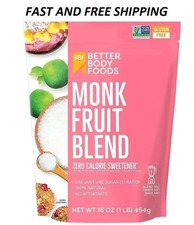 BetterBody Foods Monk fruit Sweetener Blend, Zero calorie Sweetener, 1lb...