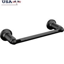 Wall Mounted Bath Accessory Matte Black Zinc Hook Mounting Hardware Included New
