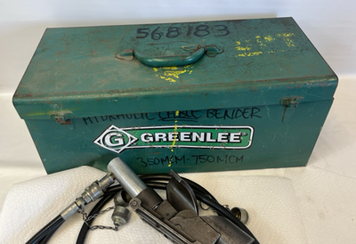 GREENLEE 800 HYDRAULIC CABLE BENDER WITH GREENLEE 1725 HYDRAULIC