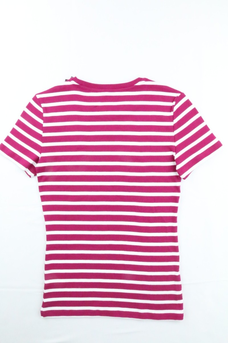 Tommy Hilfiger Women Embroidered Logo Short Sleeve Tee Pink