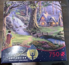 Disney Dreams Collection Thomas Kinkade Snow White Discovers Cottage Puzzle 750