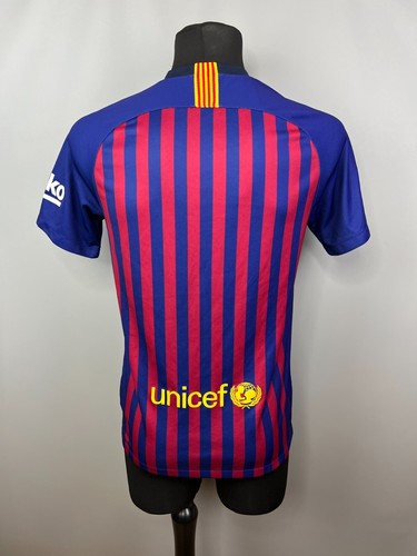 BARCELONA 2018 2019 HOME SHIRT FOOTBALL SOCCER JERSEY NIKE 894430-456 SIZE S - 第 3/11 張圖片