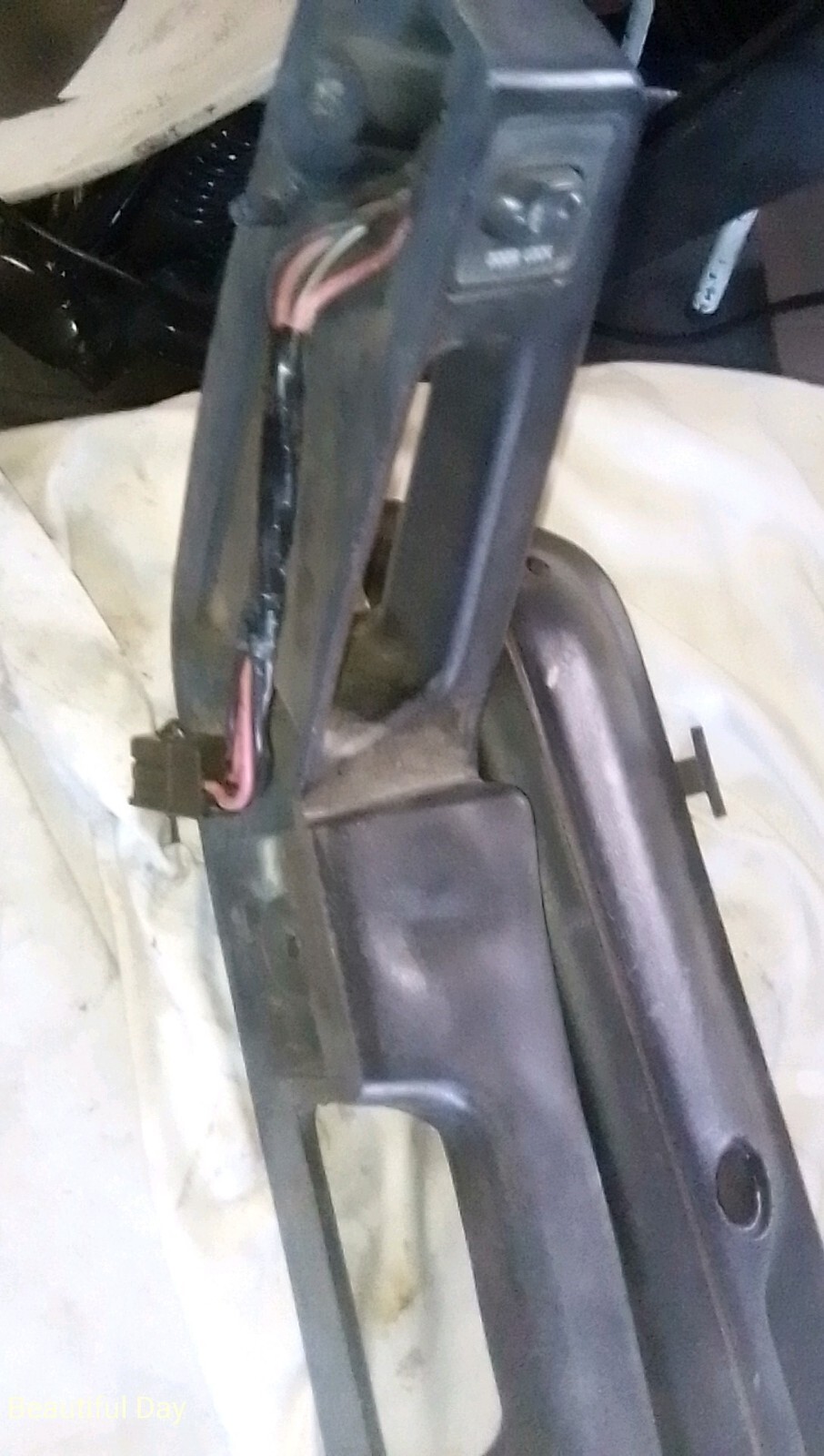 8793 Ford Mustang Foxbody black door armrest with electronic door