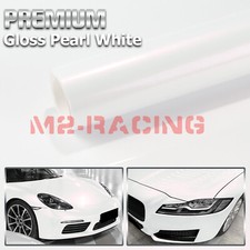 Premium Gloss Pearl White Vinyl Wrap Full Entire Car Auto Sticker Bubble Free Premium Gloss Pearl White Vinyl Wrap Full Entire Car Auto Sticker Bubble Free