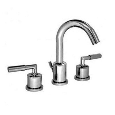 Altmans GEMMA GE10L3SN 8'' Widespread Lavatory Set W/ Pop-Up Drain Satin Nickel