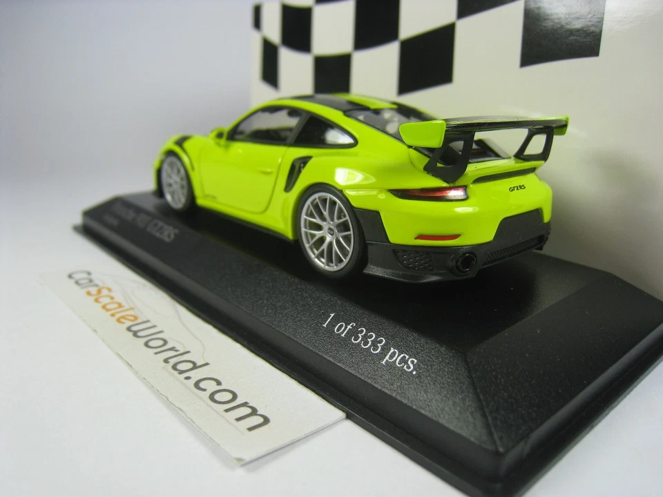 PORSCHE 911 GT2 RS (991.2) 2018 1/43 MINICHAMPS (ACID GREEN) - Imagen 3 de 3