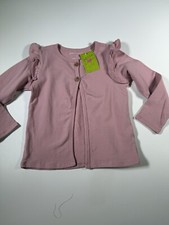 Millie Loves Lily Pink Button-Front French Terry Cardigan Girl Sz 5